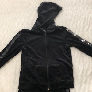 Girls "velvet" pants and jacket.